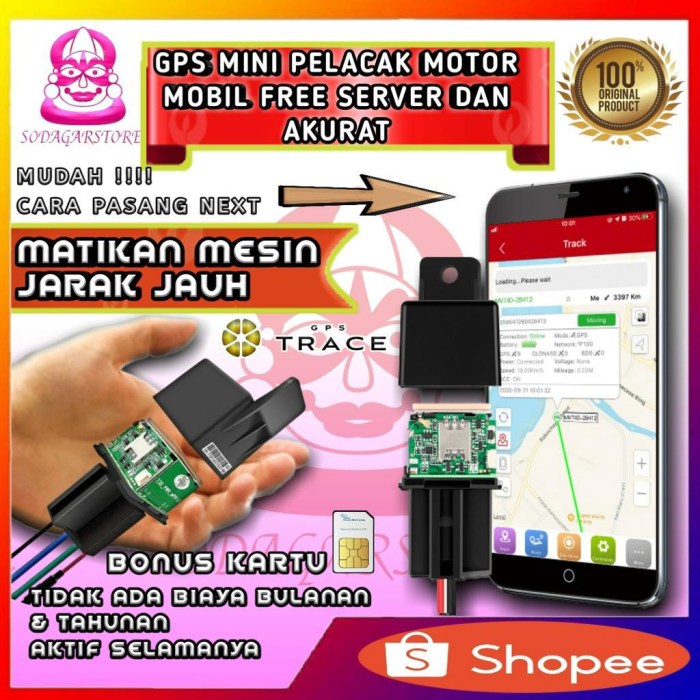 GPS Tracker Mini untuk Koper dan Barang